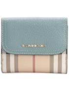 Burberry Smoked Check Wallet - Blue