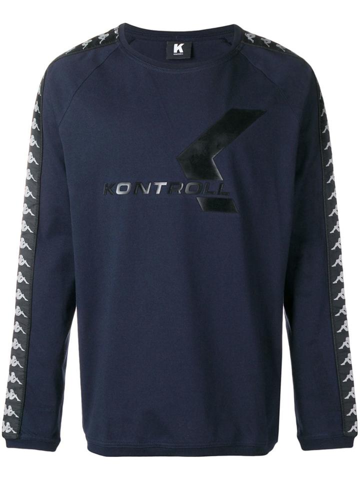 Kappa Kontroll Logo Print Sweatshirt - Blue