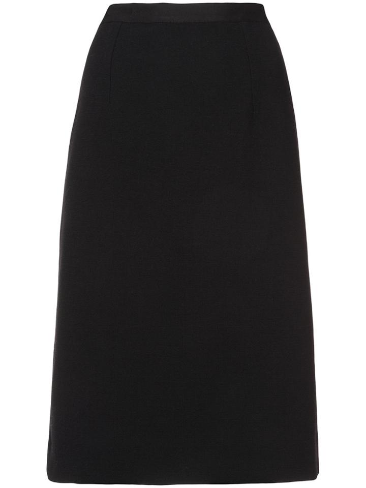 Oscar De La Renta Midi Pencil Skirt - Black