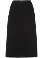 Oscar De La Renta Midi Pencil Skirt - Black