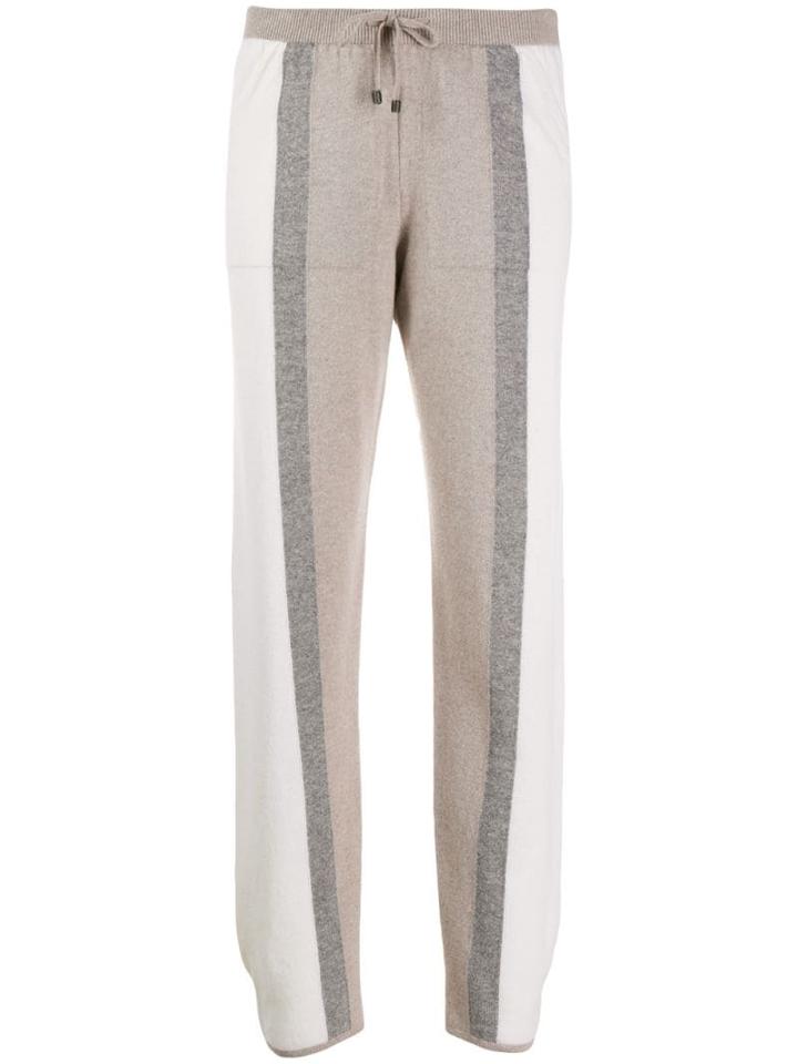Lorena Antoniazzi Striped Knit Trousers - White