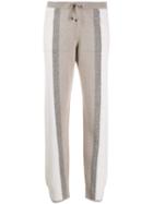 Lorena Antoniazzi Striped Knit Trousers - White