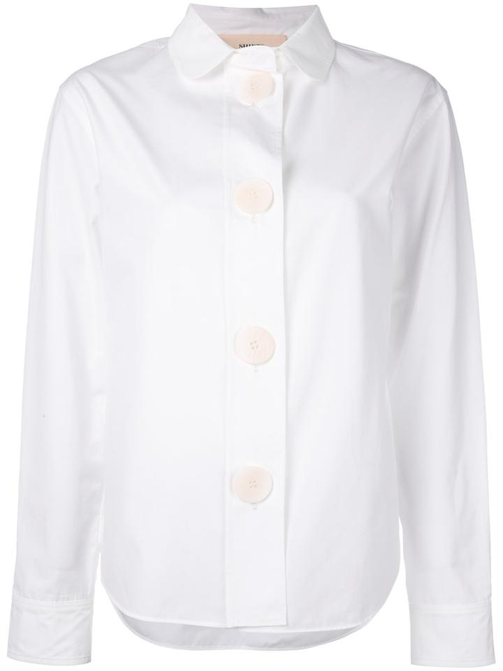 Ports 1961 - Oversized Buttons Shirt - Women - Cotton - 42, White, Cotton