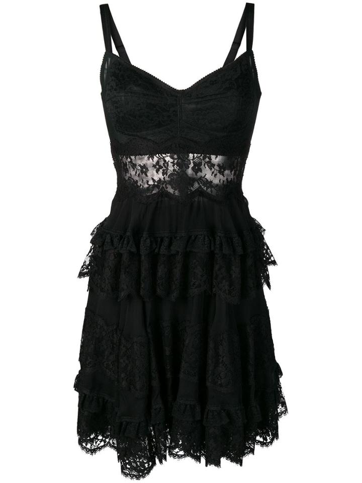Dolce & Gabbana Lace-styled Dress - Black