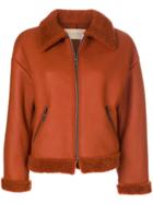 Christian Wijnants Shearling Coat - Yellow & Orange