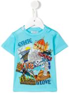 Dolce & Gabbana Kids - Italia Summer Is Love Print T-shirt - Kids - Cotton - 9-12 Mth, Blue