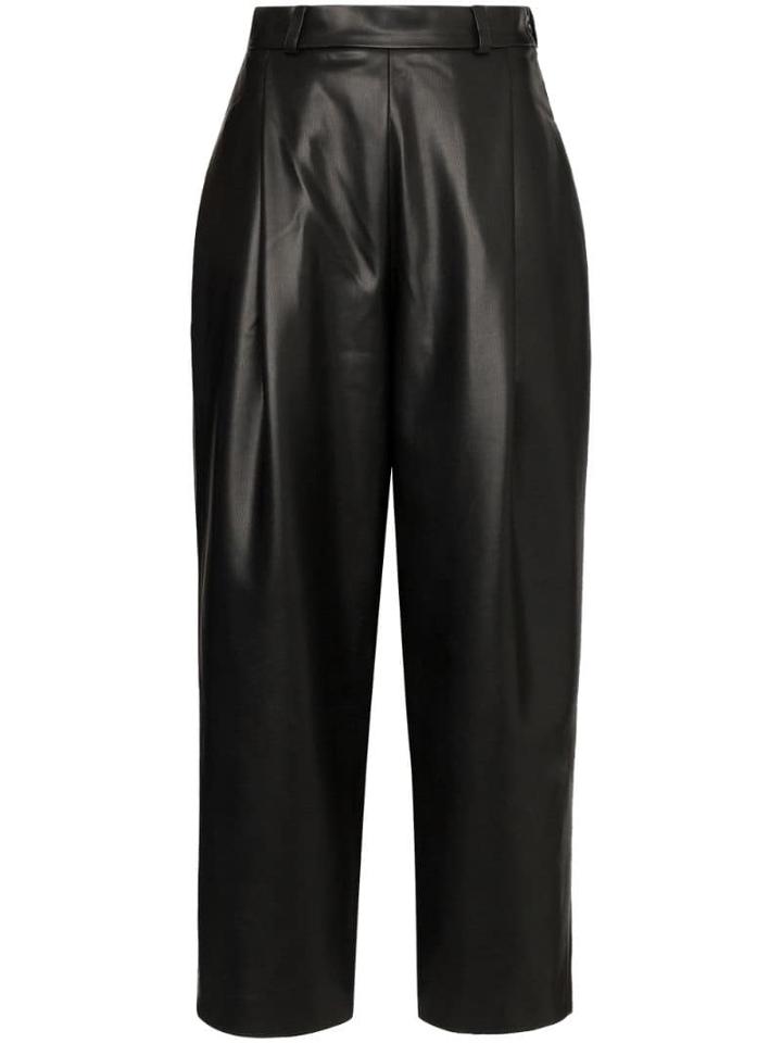 Anouki High-rise Wide Leg Trousers - Black