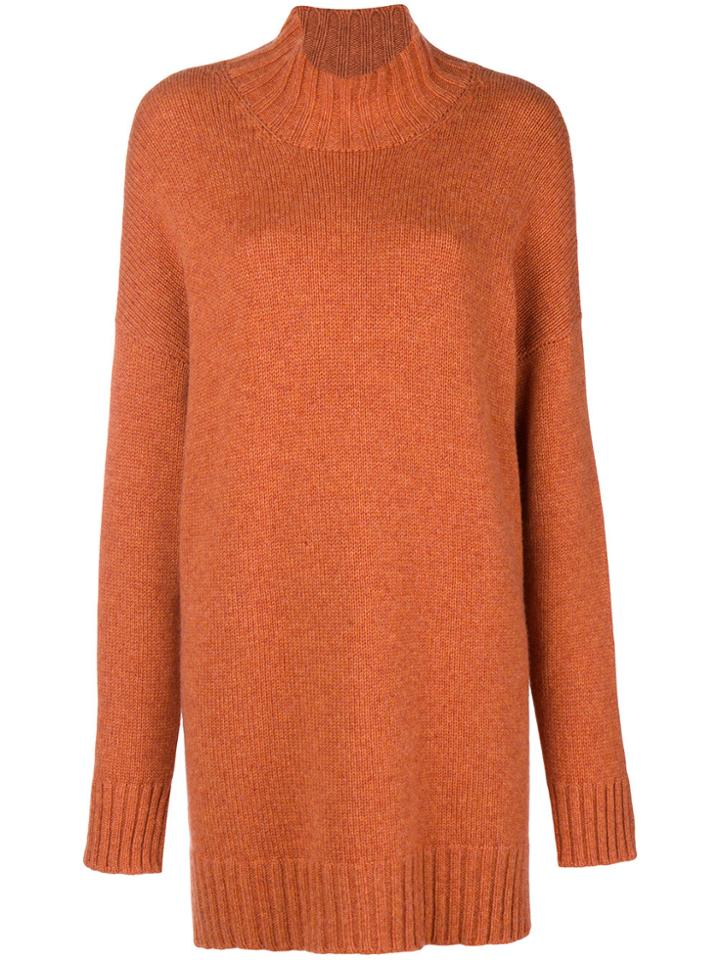 Pringle Of Scotland Cashmere Turtleneck Oversized Sweater - Yellow &