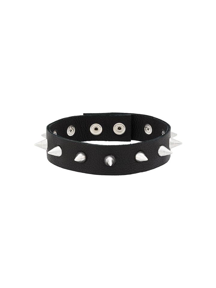 Manokhi Spike Choker Necklace - Black