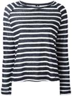 Woolrich Striped Longsleeve Top, Women's, Size: Xs, Blue, Linen/flax
