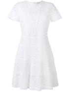 Michael Michael Kors A-line Dress, Women's, Size: 4, White, Cotton/polyamide/viscose/polyester
