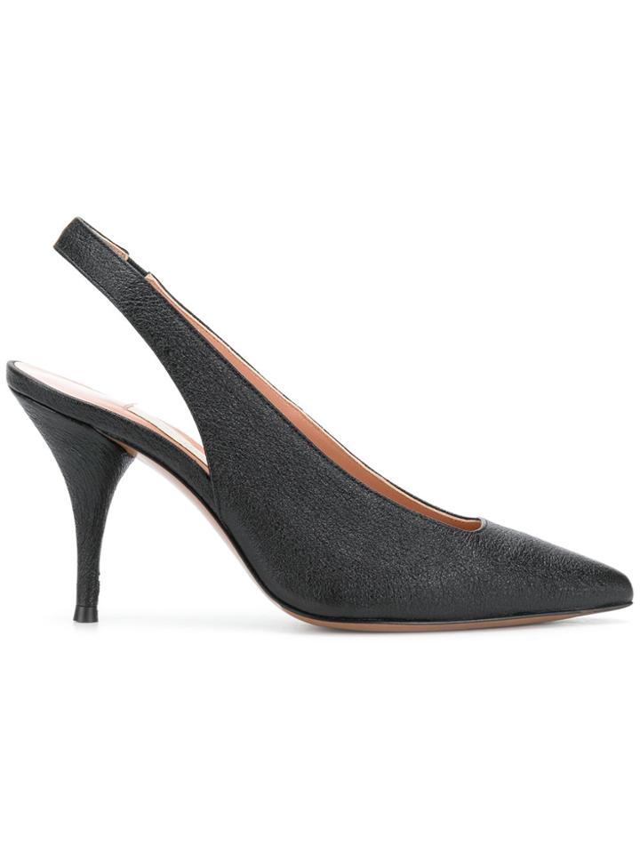L'autre Chose Pointed Slingback Pumps - Black