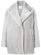 Cityshop Cocoon Coat, Women's, Size: 38, Grey, Wool/mohair/acrylic