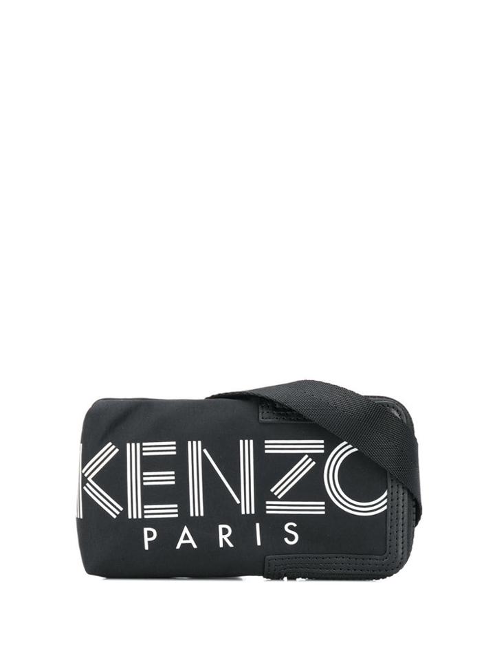 Kenzo Logo Print Iphone Crossbody Bag - Black