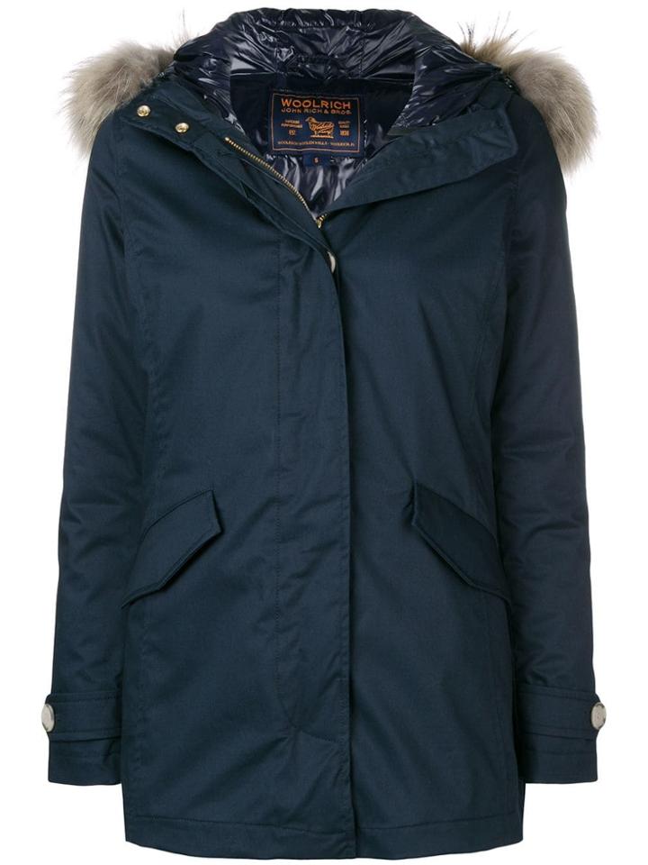 Woolrich Quilted Short Parka - Blue