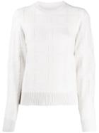 Barrie Knitted Cashmere Jumper - White