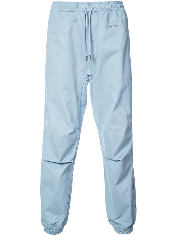 Maharishi Relaxed Fit Track Pants - Blue