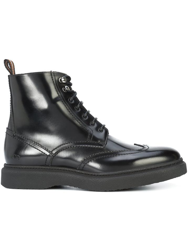 Dior Homme Lace Up Ankle Boots - Black