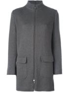 Manzoni 24 - Zipped Coat - Women - Cashmere - 42, Brown, Cashmere