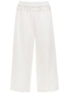 À La Garçonne Striped Trousers - White