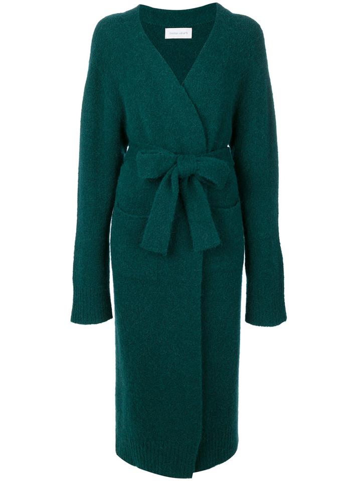 Christian Wijnants - Kimba Cardi-coat - Women - Polyamide/spandex/elastane/alpaca - M, Green, Polyamide/spandex/elastane/alpaca