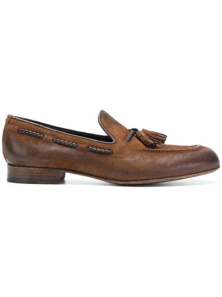 Lidfort Hanging Tassel Slippers - Brown
