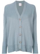 Barrie Twisted Tales V-neck Cardigan - Blue