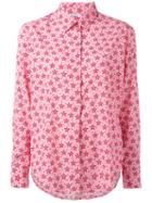 P.a.r.o.s.h. Star Print Shirt, Women's, Size: Large, Pink/purple, Silk/spandex/elastane
