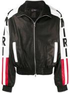 Amiri Flag Zipped Bomber Jacket - Black