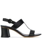 Vittorio Virgili Strappy Block Heel Sandals - Black