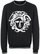 Versace - Painted Medusa Sweatshirt - Men - Cotton/spandex/elastane - M, Black, Cotton/spandex/elastane