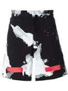 Off-white Abstract Print Shorts