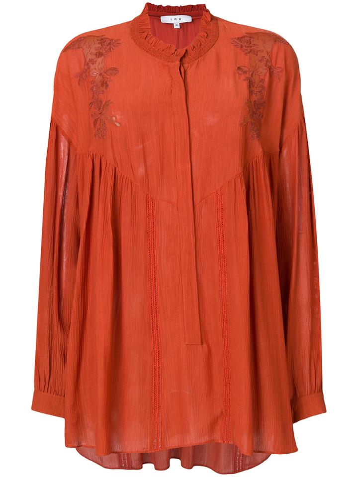 Iro V-neck Shirt - Yellow & Orange