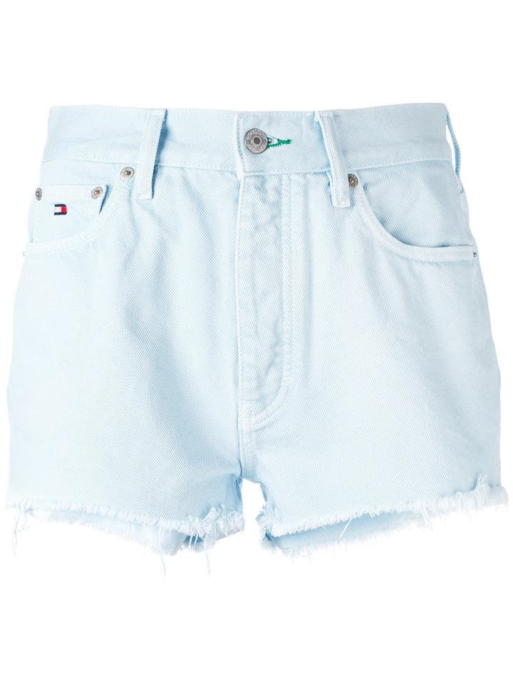High-waisted Shorts - Women - Cotton - 27, Blue, Cotton, Tommy Jeans