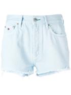 High-waisted Shorts - Women - Cotton - 27, Blue, Cotton, Tommy Jeans