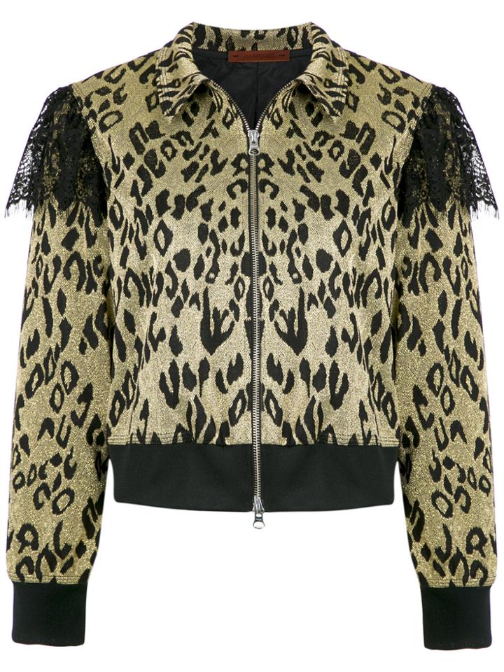 À La Garçonne Leopard Glitter Jacket - Nude & Neutrals