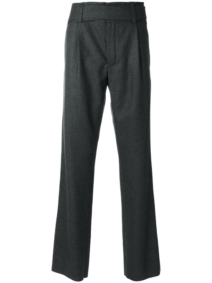Saint Laurent Knitted Tailored Trousers - Grey