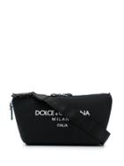 Dolce & Gabbana Palermo Bag With Printed Logo - Black