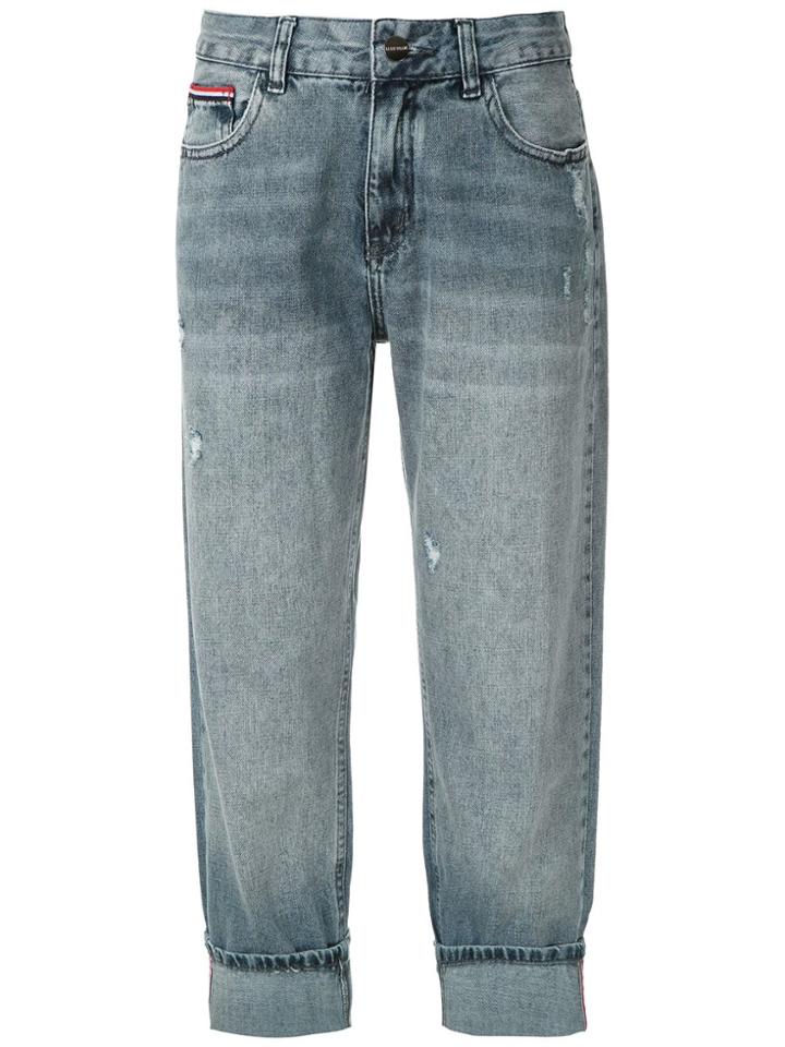 Le Lis Blanc Calça Girlfriend - Blue