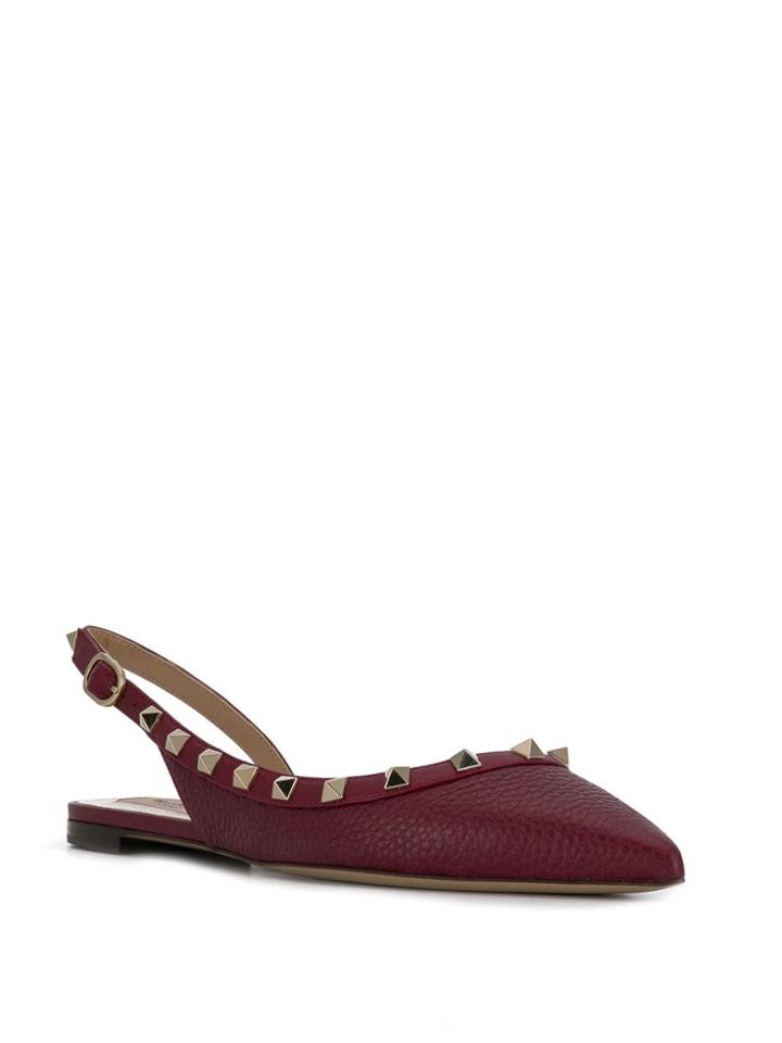 Valentino Valentino Garavani Rockstud Flats - Red