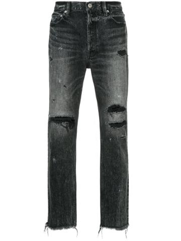 Red Card Ripped Skinny Jenas - Black