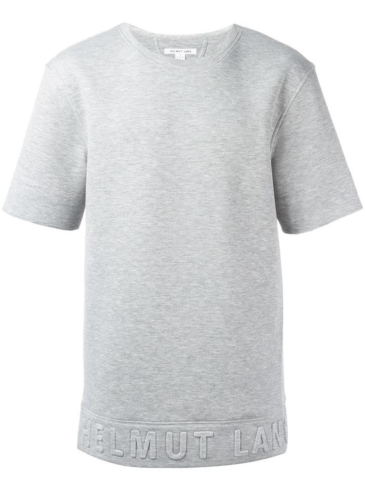 Helmut Lang Short-sleeve Sweatshirt, Men's, Size: Small, Grey, Polyester/rayon/spandex/elastane