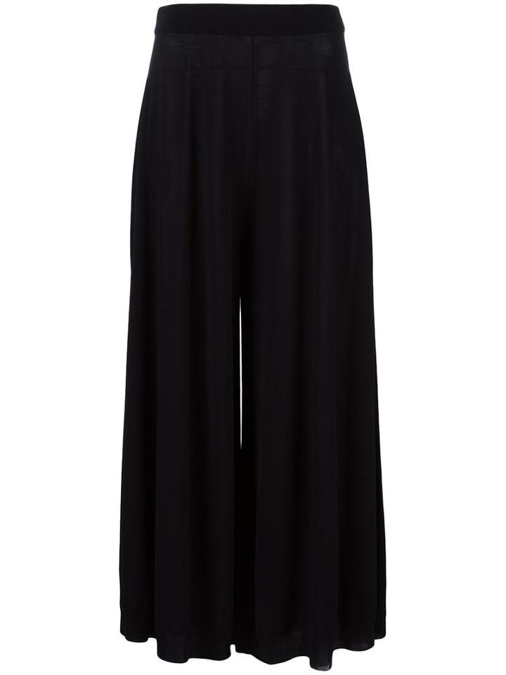 Jil Sander Wide-leg Trousers, Women's, Size: 34, Black, Polyester/viscose