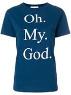 Peter Jensen Oh My God T-shirt - Blue