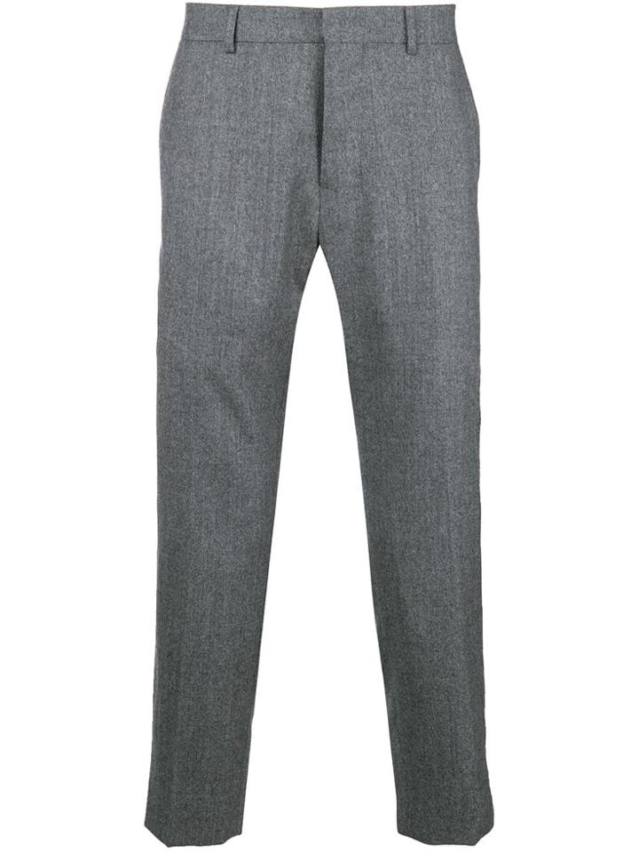 Ami Alexandre Mattiussi Carrot Fit Cropped Trousers - Grey