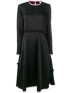 Loewe Pleated Top Midi Dress - Black