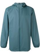 Rains Hooded Zip Up Jacket, Men's, Size: Small, Blue, Polyurethane/polyester