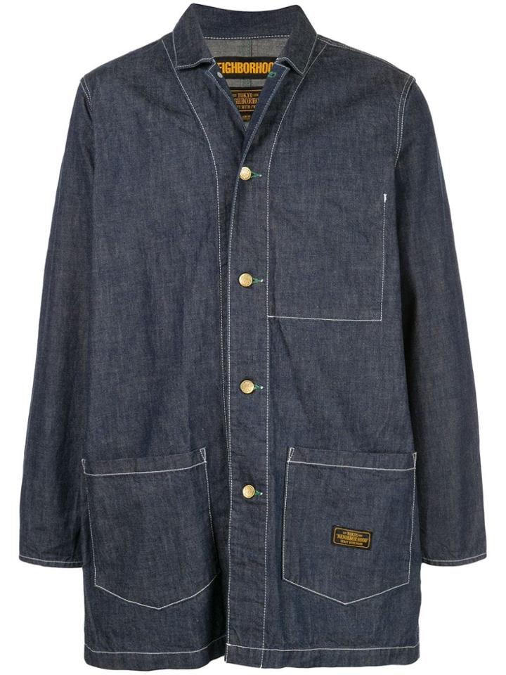 Neighborhood Denim Shirt Jacket - Blue