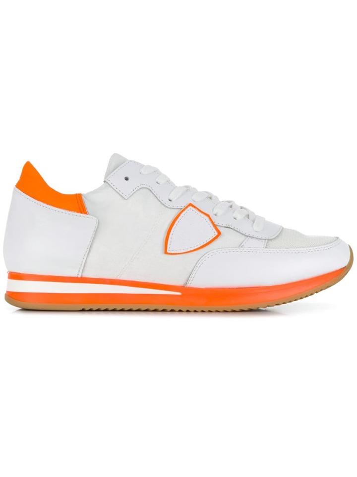 Philippe Model Tropez Neon Sneakers - White