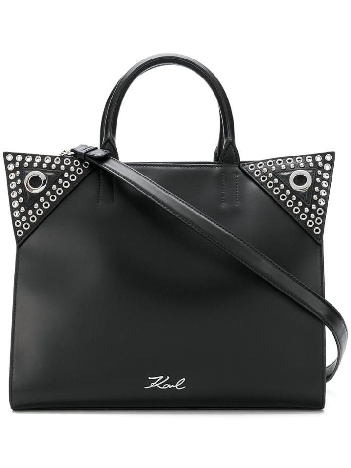Karl Lagerfeld K/rocky Choupette Tote - Black